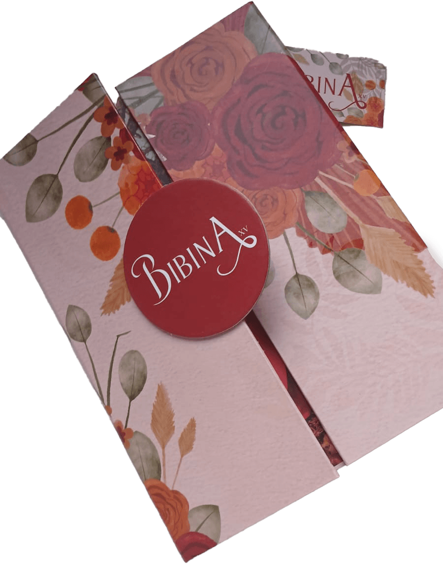 Convite com identidade visual elegante
